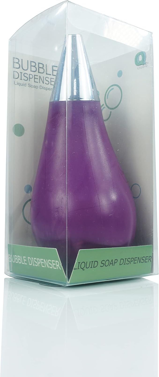 Kitchen Bathroom Counter top Squeezable Soap Dispensers Tear Drop Shape Bottle (Purple, ~7oz) - Image 4