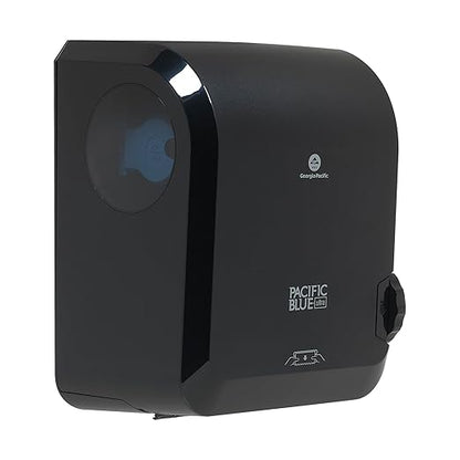 Pacific Blue Ultra 8" High-Capacity Mechanical Paper Towel Dispenser by GP PRO (Georgia-Pacific), Black, 59589, 12.9" W x 9" D x 16" H, 1 Dispenser by Georgia-Pacific