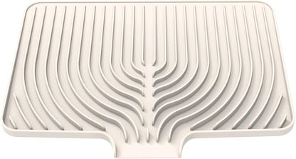 Dish Drying Mat for Kitchen Counter, with Built-in Drain Lip, Food-Grade Silicone, Easy Clean Pad for Countertop Protection, Multi-Functional Use (18x11.8, Beige) - Image 8