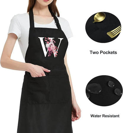 Personalized Aprons for Women with Pockets, Cute Aprons for Women Chef Baking, Cooking Gifts for Mom Birthday