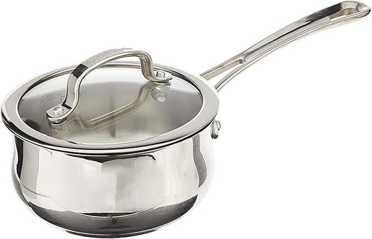 Cuisinart 419-14 Contour Stainless 1-Quart Saucepan with Cover by Cuisinart