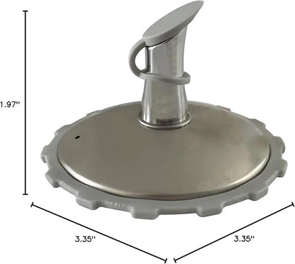 Jarware Stainless Steel Oil Cruet Lid, Wide Mouth Mason Jar Pour Spout Lid