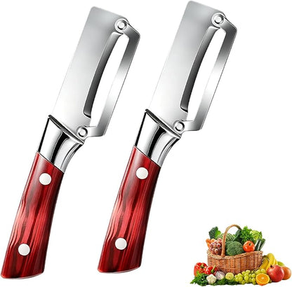 2-piece Multi-Functional vegetable peeler set, 2026 New kitchen peeler with handle, ultra-sharp stainless steel blade, suitable for fruits, apples, potatoes, etc by Unknown