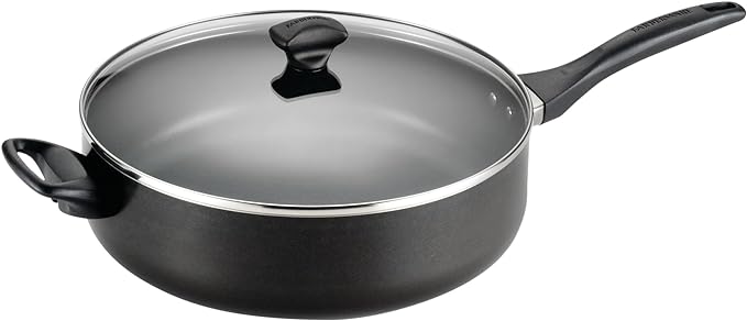 Farberware Dishwasher Safe Nonstick Jumbo Cooker/Saute Pan with Helper Handle - 6 Quart, Black - Image 4