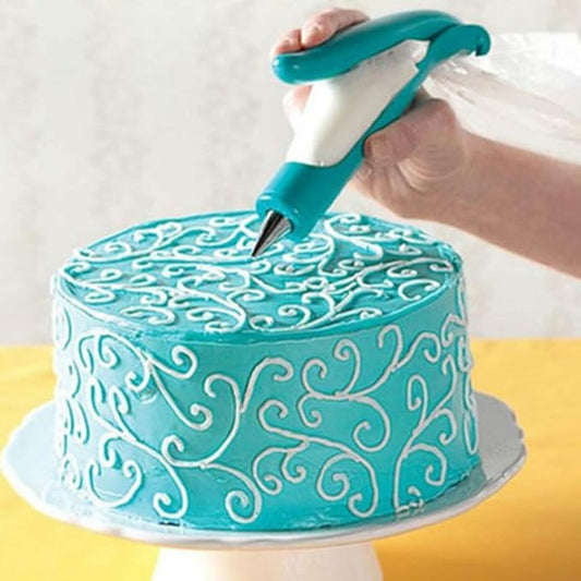 Cake Decorating Pen Tool Kit Pastry Bag DIY Cake Deco Tools Kit Pastry Icing Pen Piping Kit Bags(Blue) by WAFJAMF
