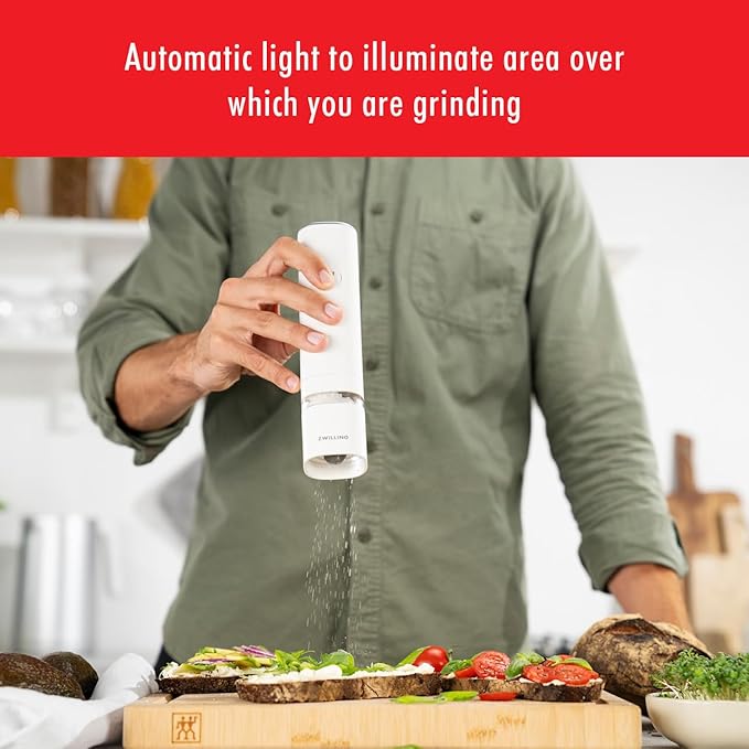 ZWILLING Enfinigy Electric Salt/Pepper Mill - White - Image 5