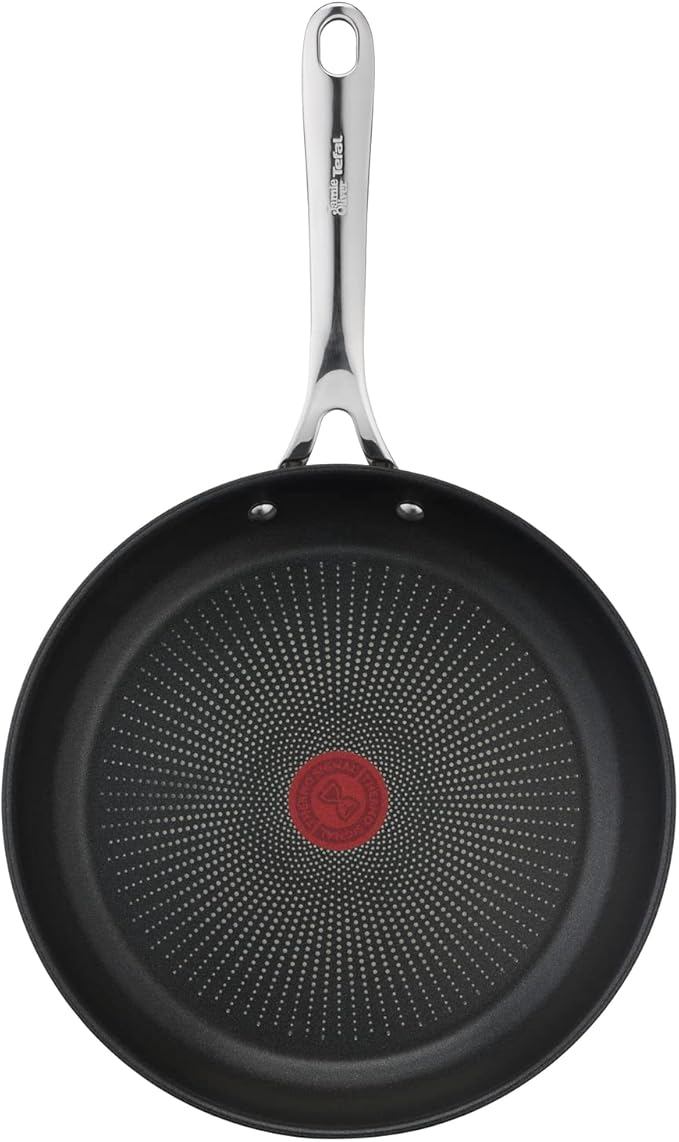 T-Fal x Jamie Oliver Nonstick Coated Stainless Steel Pan 11-Inch, Induction Compatible, Oven Safe up to 500°F, Chef's Stainless Steel Skillet, Frying Pan, Silver - Image 7