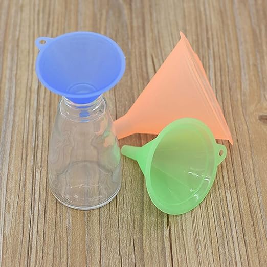 Plastic Funnel Set of 5, All Purpose Cooking Funnels Small to Large Funnel for Kitchen Use, Food Funnels for Filling Bottles, Canning and Water Liquid Oil or Powder Transfer