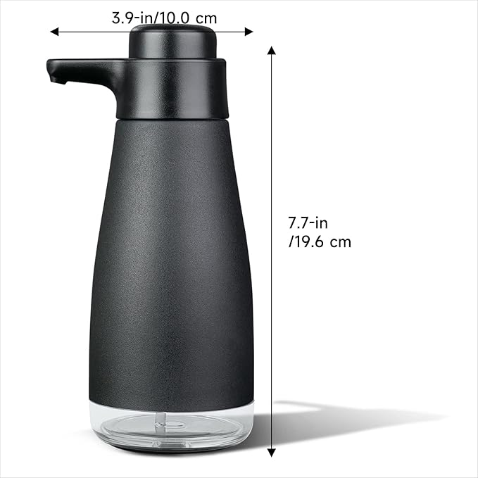 AIKE 15fl.oz Liquid Soap Dispenser for Dish and Hand Soap Matte Black - Image 5