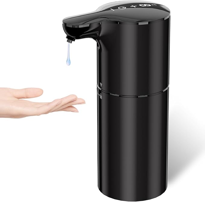 YIKHOM Automatic Liquid Soap Dispenser, Dish Soap Dispenser 8 Volume Control Adjustable, 15.37 oz/450mL Touchless Sanitizer Dispenser, Motion Sensor Soap Pump for Kitchen Bathroom, USB C Rechargeable by CreateBetterLife%EF%BC%81