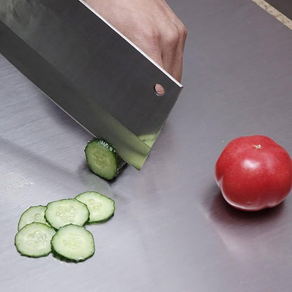 BILLAMB Stainless Steel Cutting Boards for The Kitchen, Suitable for Meat, Fruits, Vegetables, Bread, and Baking Large-sized Cutting Boards (50 x 50cm/19.7 x 19.7 in) - Image 7