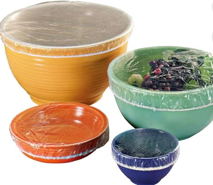 Reusable Stretch to Fit Food Covers, Variety Pack Cover-ups for Bowls Plates Cans Cups (2 pack)