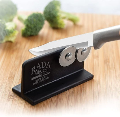 Rada Cutlery Quick Edge Knife Sharpener (R119), 3.5" x 2", Stainless Steel Wheels, Pack of 3 - Image 2