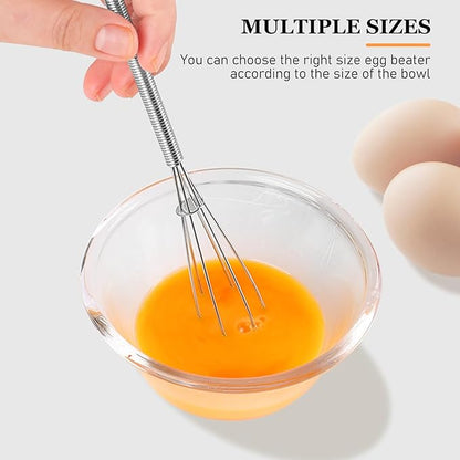 NileHome Mini Whisks Stainless Steel Whisk Set 5" 7" 7"Kitchen Small Wisk Balloon Wire Tiny Whisks for Cooking, Whisking, Blending, Beating, Stirring 3 Pack - Image 5