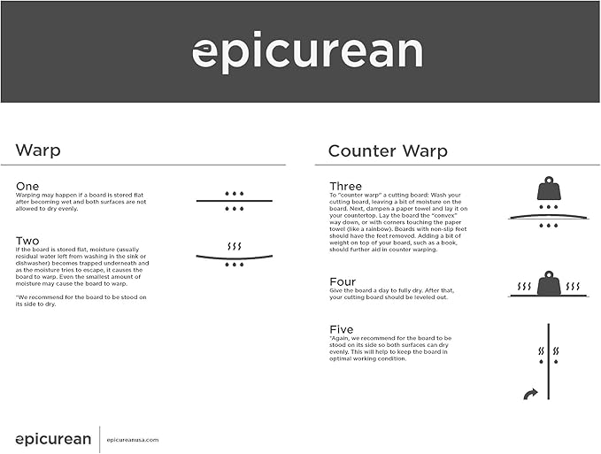 Epicurean 505-201502003 All-In- All-In-One Cutting Board with Non-Slip Feet, 19.5" x 14.5", Slate/Black - Image 6