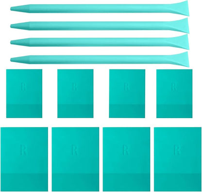 Mini Squeegee Rubber，Optimized for use with Mesh Backed Stencils and Transfers ， Mini Squeegee for Scorch Paste Wood Burning Paste, Paint, Screen (12)
