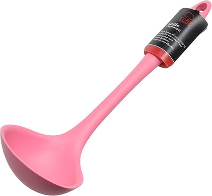 Chef Craft Premium Silicone Cooking Ladle, 11.25 inch, Pink - Image 2