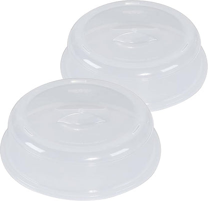 Nordic Ware BPA-free and Melamine Free Plastic Splatter Microwave Cover, 10-Inch (Set of 2), Clear by NordicWare