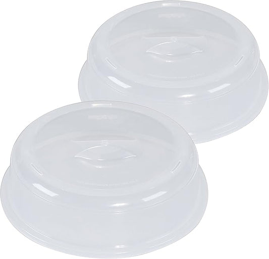 Nordic Ware BPA-free and Melamine Free Plastic Splatter Microwave Cover, 10-Inch (Set of 2), Clear by NordicWare