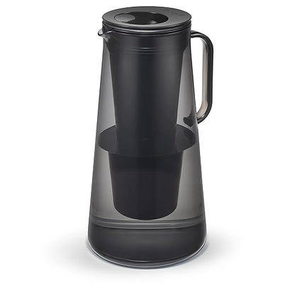 LifeStraw Home – Water Filter Pitcher, 10-Cup, Obsidian, BPA Free Designed for Everyday Protection Against Bacteria, parasites, microplastics, Lead, Mercury, PFAS and a Variety of Chemicals by LifeStraw