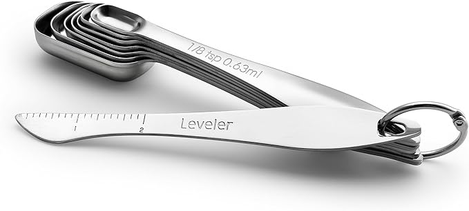 Spring Chef Stainless Steel Measuring Spoons Set of 13 with Leveler, Metal Teaspoon & Tablespoon Measuring Spoons for Cooking & Baking, Fits in Spice Jars, Kitchen Gadgets for Dry & Liquid Ingredients - Image 8