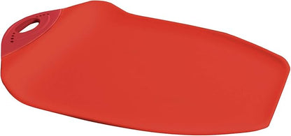Dexas Chop & Scoop Cutting Board, 9.5 by 13 inches, Solid Red (322-J1795) - Image 2