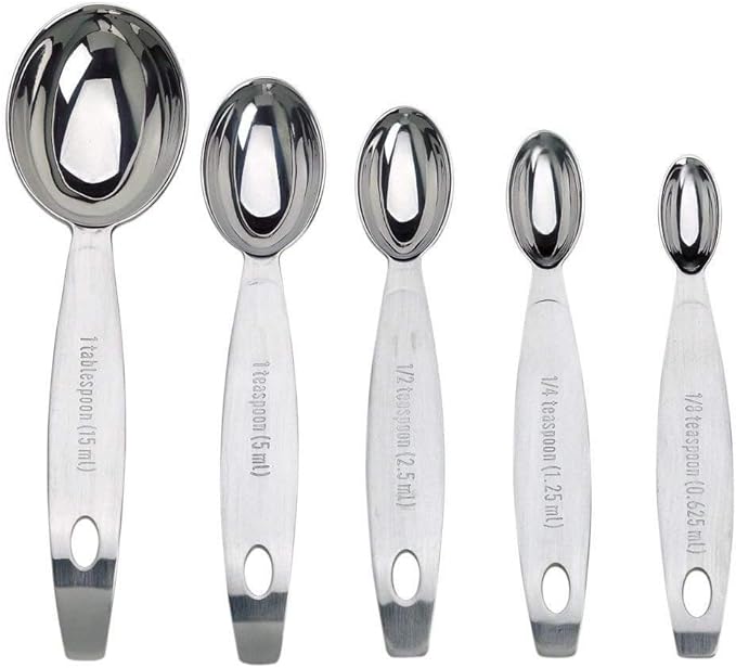 Cuisipro Stainless Steel Measuring Spoon Set Silver, Standard - Image 4