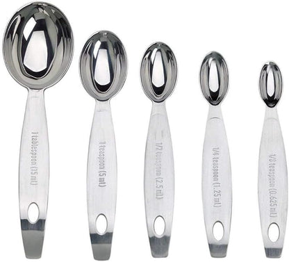 Cuisipro Stainless Steel Measuring Spoon Set Silver, Standard - Image 4