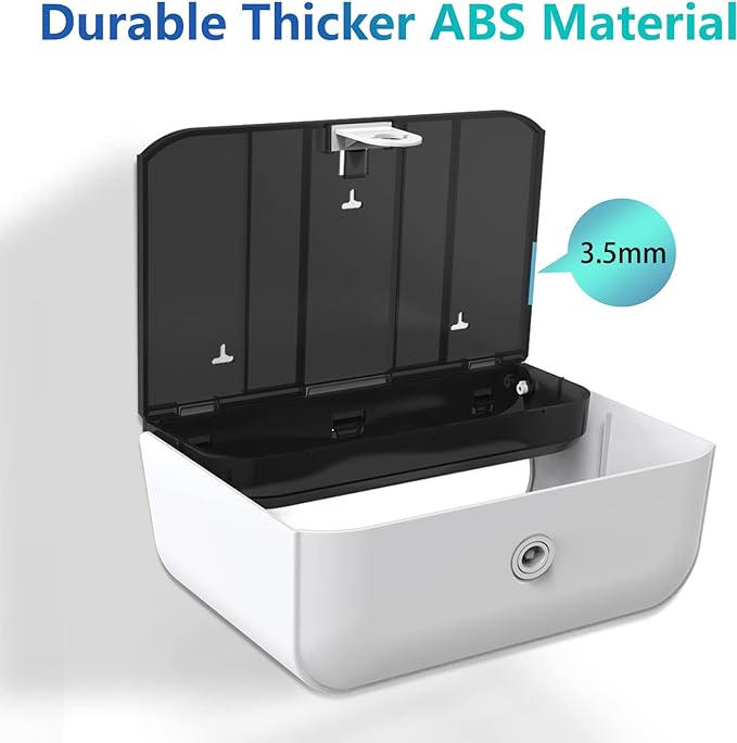 Paper Towel Dispenser Wall Mount: Adhesive Paper Towel Holder for Multifold/Trifold/Z Fold Paper Towel, Compact Hand Paper Towels Dispensers for Bathroom - Image 3