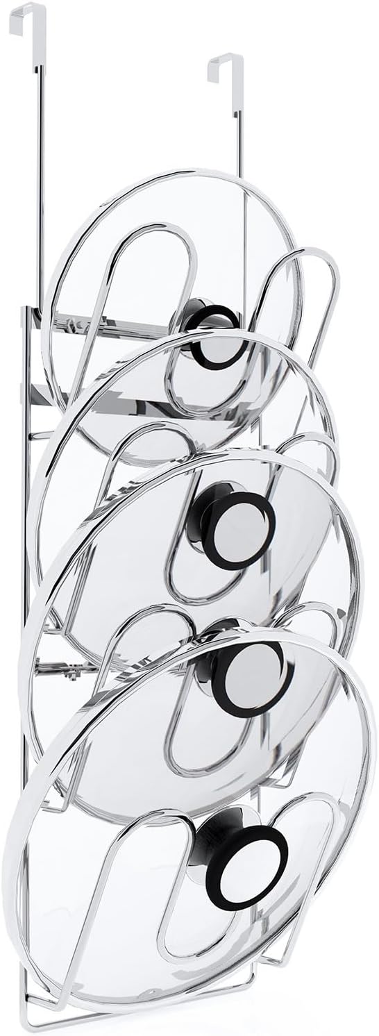 Pot Lid Organizer,304stainless steel door hanging pot lid rack (Modern,Four-layer) by Unknown