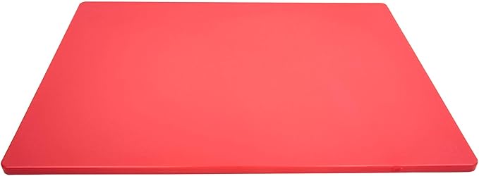 Thirteen Chefs Extra Large 24 x 18 Red Cutting Board - HDPE Plastic, 1/2" Thick Poly for Commercial Restaurant Kitchens, NSF Stamped - Image 2