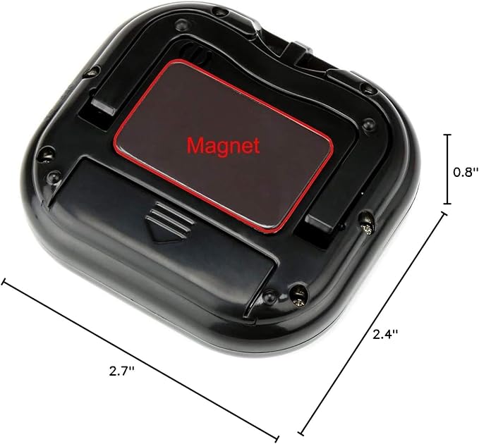 12 Pack Digital Kitchen Timer Large LCD Display Loud Alarm Strong Magnetic Stand, Minute Seconds Count Up Countdown and Simple Operation Timers for Cooking, Bathroom, Kids, Teacher, Classroom - Black - Image 8
