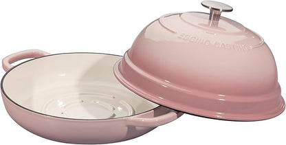 EDGING CASTING Enameled Cast Iron Dutch Oven Pot with Lid, Round Bread Oven for Homemade Sourdough Bread Baking, 6 Quart, Pink - Image 5