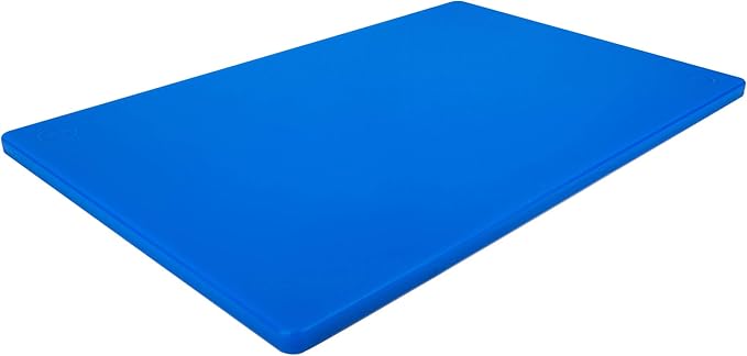 Thirteen Chefs Large 18 x 12 Blue Cutting Board - 1/2" Thick HDPE Plastic for Fish and Seafood, Professional Restaurant Quality Poly with NSF Stamp by ThirteenChefs