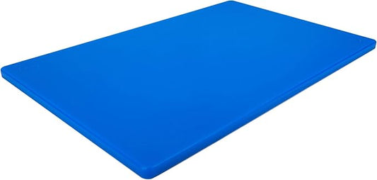Thirteen Chefs Large 18 x 12 Blue Cutting Board - 1/2" Thick HDPE Plastic for Fish and Seafood, Professional Restaurant Quality Poly with NSF Stamp by ThirteenChefs