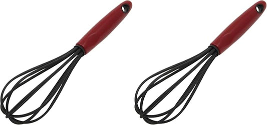 Chef Craft Select Nylon Sturdy Whisk, 10.5 inch, Red (Pack of 2) by ChefCraft