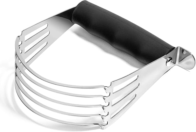 Last Confection Pastry Blender Dough Cutter - Soft Grip Handle & Stainless Steel Blades - Professional Flour Mixer for Pasta, Pie Crust and Cake