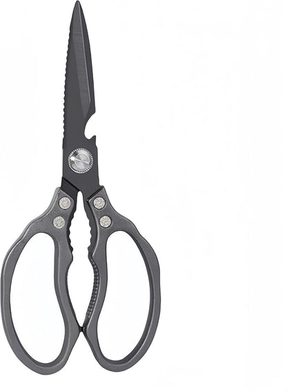 AWinjoy Heavy Duty Sharp Kitchen Scissors - Dishwasher Safe Black Cooking Shears for Meat, Chicken, Fish, Poultry, Herb, Bread (All Black) by AWinjoykitchenshears