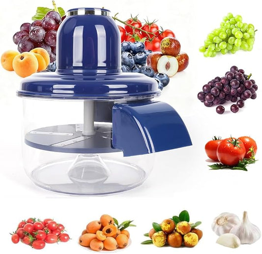 Automatic Grape Peeler Machine, Electric Garlic & Cherry Tomato Peeler Skin Remover Tool for Small Fruits, Effortless Peeling for Home Kitchen (Blue-1PC) by Unknown