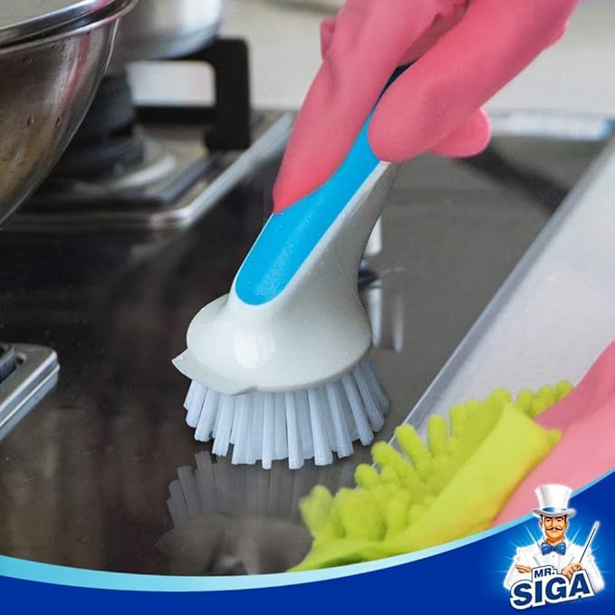 MR.SIGA Pot and Pan Cleaning Brush - Pack of 2 - Image 5