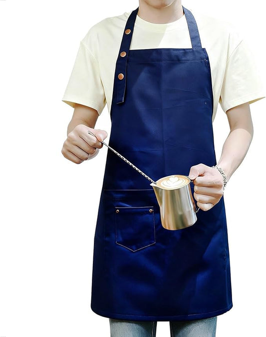 Art Aprons for Painting Pottery Ceramics, Mens Women Kitchen Cooking Aprons Waterproof Green