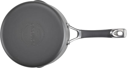 Circulon Radiance Hard-Anodized Nonstick Saucepan, Durable Nonstick Cookware, Sauce Pan with Straining Lid, 3-Quart, Gray - Image 8