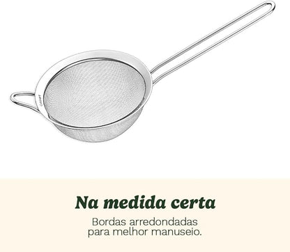 Cuisinart Mesh Strainers, 3 Count Stainless Steel Mesh Strainers for Kitchen, Fine Mesh Kitchen Strainer Set for Sifting, Straining & Cooking, Silver, CTG-00-3MS - Image 3