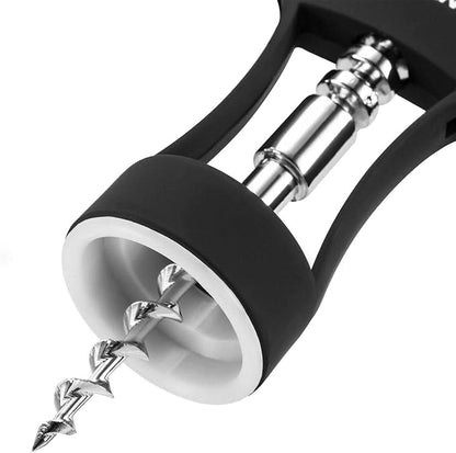 Beneno Wine Opener, Zinc Alloy Premium Wing Corkscrew with Multifunctional Bottles Opener, Sharp Wine Corkscrew with Ergonomic Non-Slip Wing Handle, Upgrade Black - Image 7