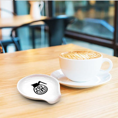 Funny Coffee Spoon Holder-Coffee Spoon Rest-Cafe Bar Station Accessories-Pot Head Sign