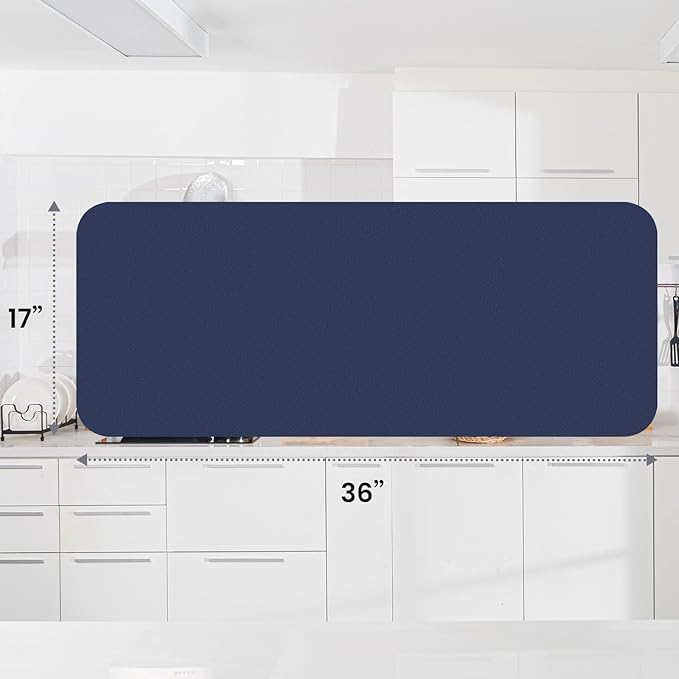 WISELIFE Dish Drying Mat Super Absorbent Drying Mat Large Dish Drying Mats for Kitchen Counter Easy Clean Dish Mat Kitchen Drying Mat18"x 36" Classic Blue - Image 3