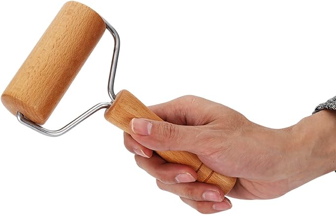 Watris Veiyi Small Rolling Pin, 2PCS Wooden Dough Roller, Non-Stick Pizza Roller, Dough Baker Roller Set for Home Kitchen Baking Cooking(9.5cm/3.74in) - Image 4