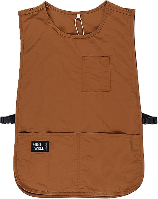Waterproof Unisex Cobbler Apron with 4 Pockets Vest Style Ultralight Chef Waiter Work Overalls