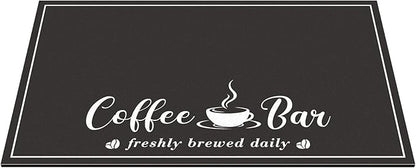 CooRug Absorbent Coffee Mat, Fashion Dish Drying Mat for Kitchen Counter Coffee Bar Accessories Espresso Machine Dish Rack 16" x 24" Black - Image 9