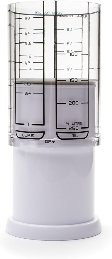KitchenArt 1 Cup Adjust-A-Cup, Plastic, White - Image 4